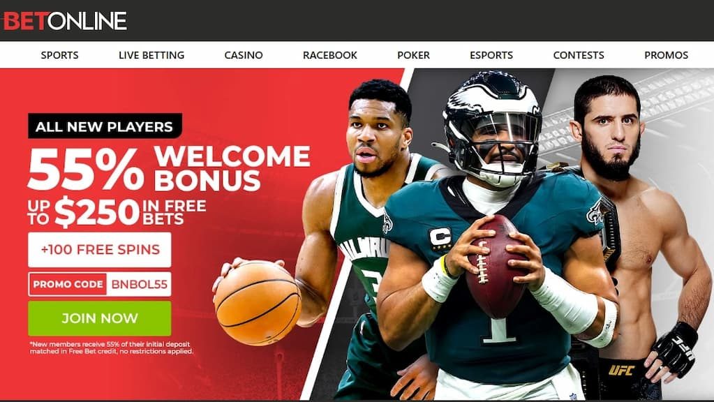 BetOnline Sportsbook Welcome Promo Page