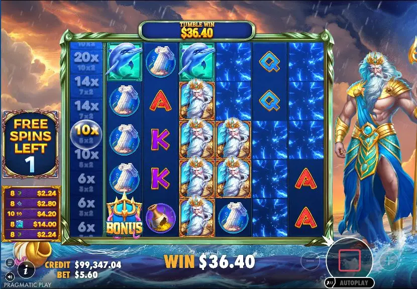 Waves of Poseidon Free Spins