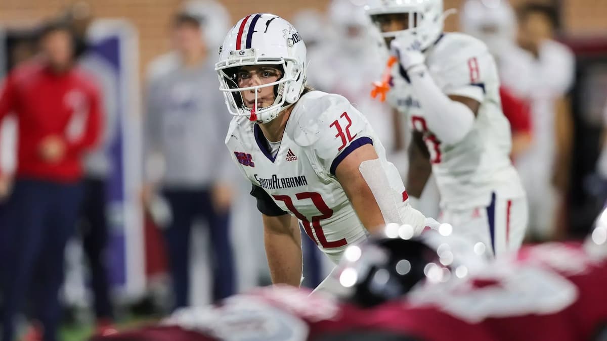 Blayne Myrick leads the Jaguars defense with 26 solo and 46 total tackles - South Alabama Georgia State Picks