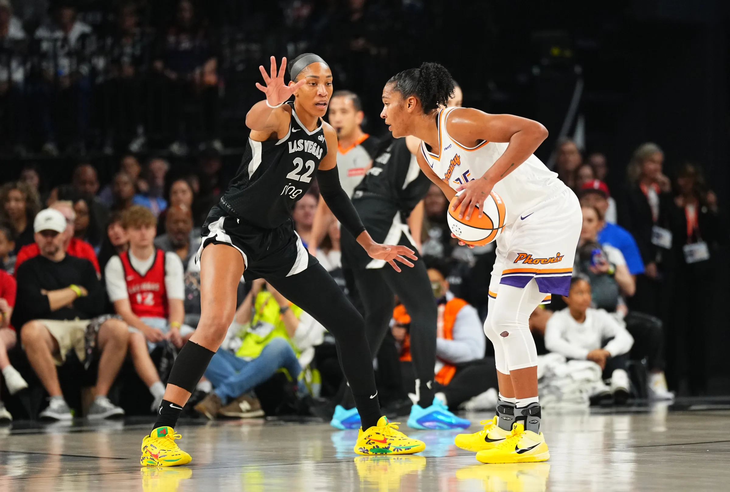 Alyssa Thomas and A'ja Wilson