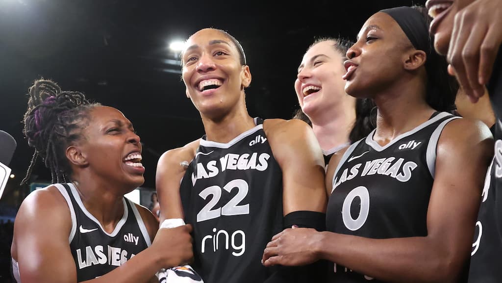 The Las Vegas Aces celebrate - Phoenix Mercury vs. Las Vegas Aces WNBA Finals Game 1 Prediction & Best Bets (10/3/2025)