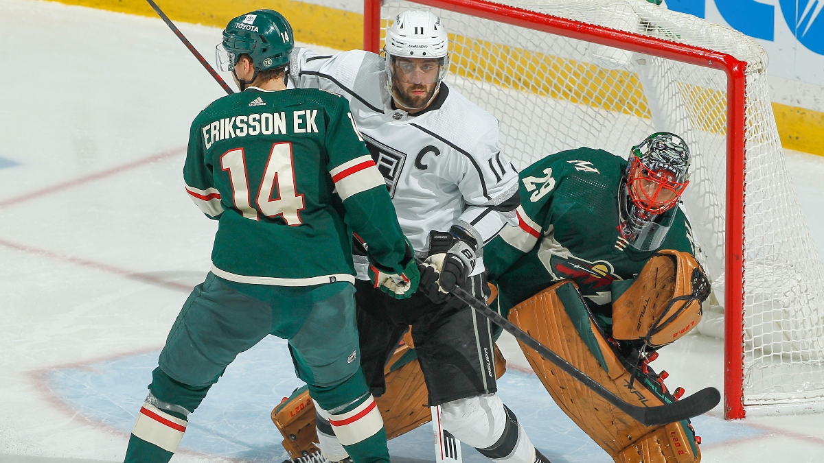 Joel Eriksson Ek and Anze Kopitar