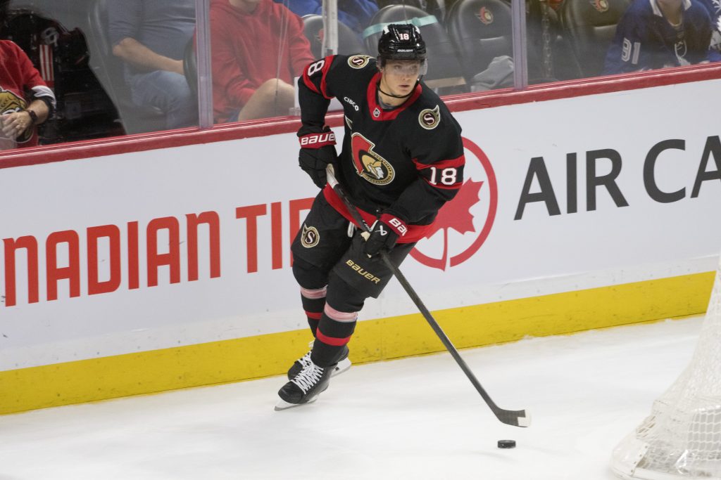 Tim Stutzle has been great with his SOG prop at home