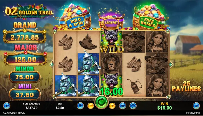 Oz Golden Trail News Main Features