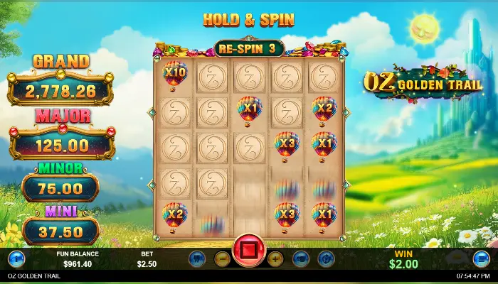 Oz Golden Trail News Hold & Spin