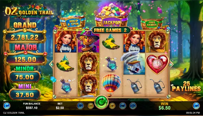 Oz Golden Trail News Free Games