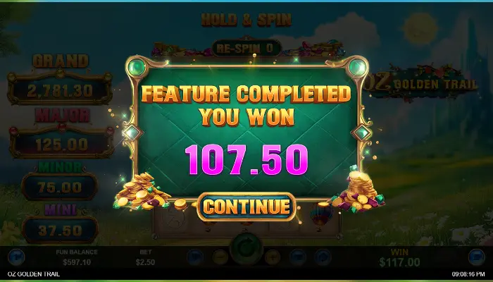 Oz Golden Trail News gameplay