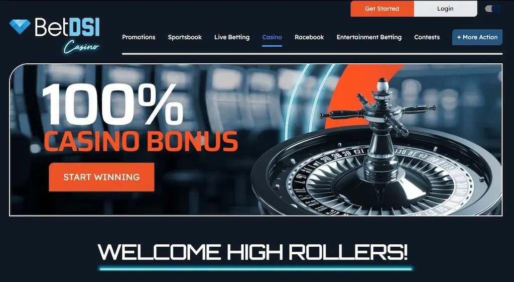 BetDSI Casino Homepage Nov 2025