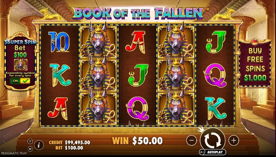 Book of the Fallen Expanding Symbol