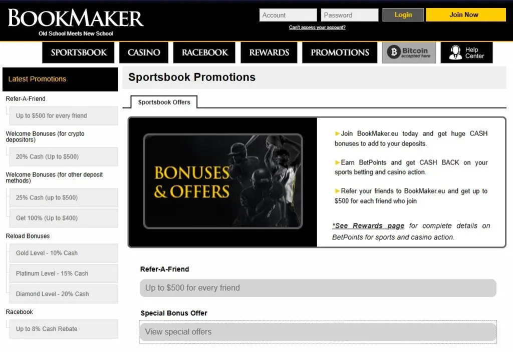 Bookmaker Sportsbook Bonuses and Promotions Nov 2025