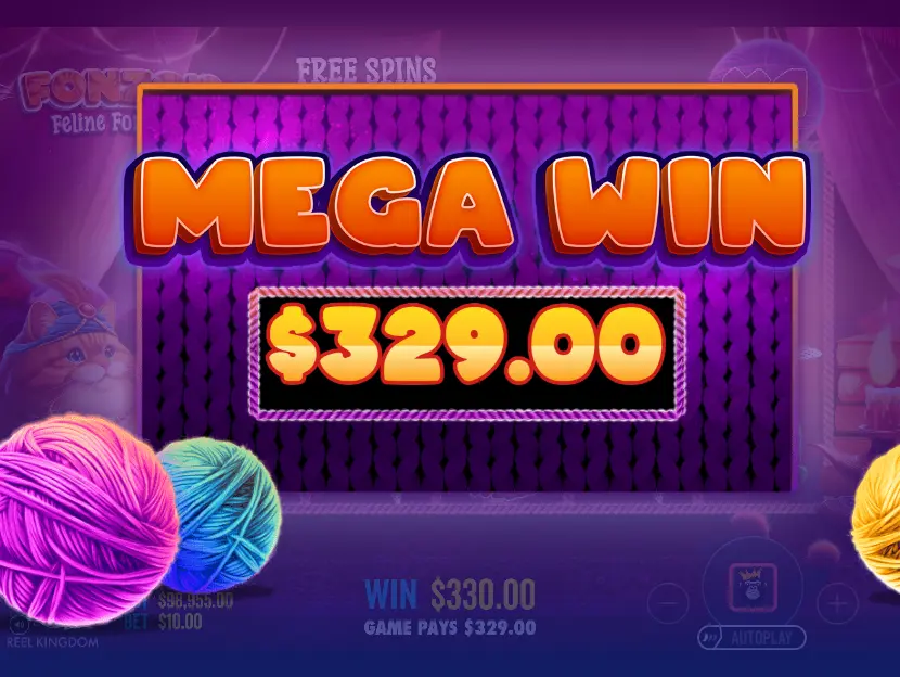 Fonzo's Feline Fortunes gameplay