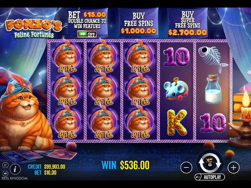 Fonzo's Feline Fortunes Future Fortunes Respins