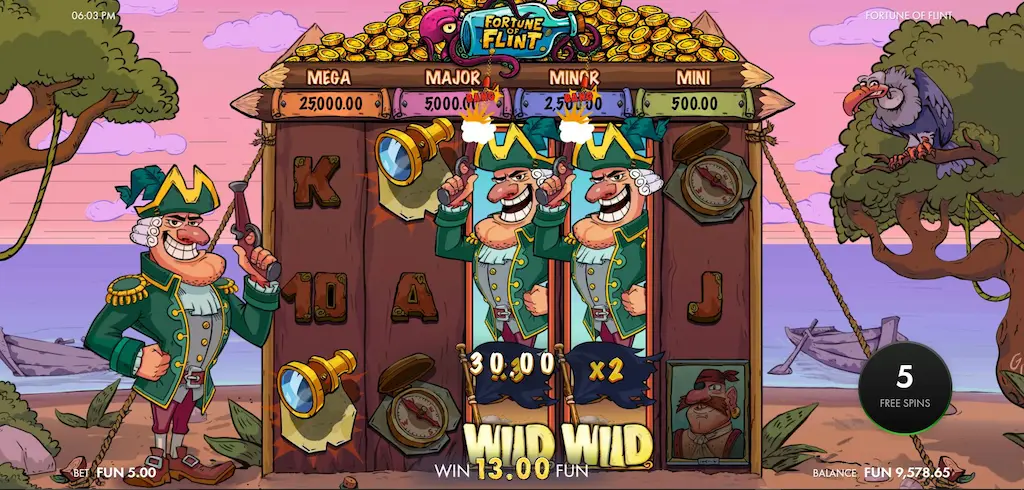 Fortune of Flint Free Spins