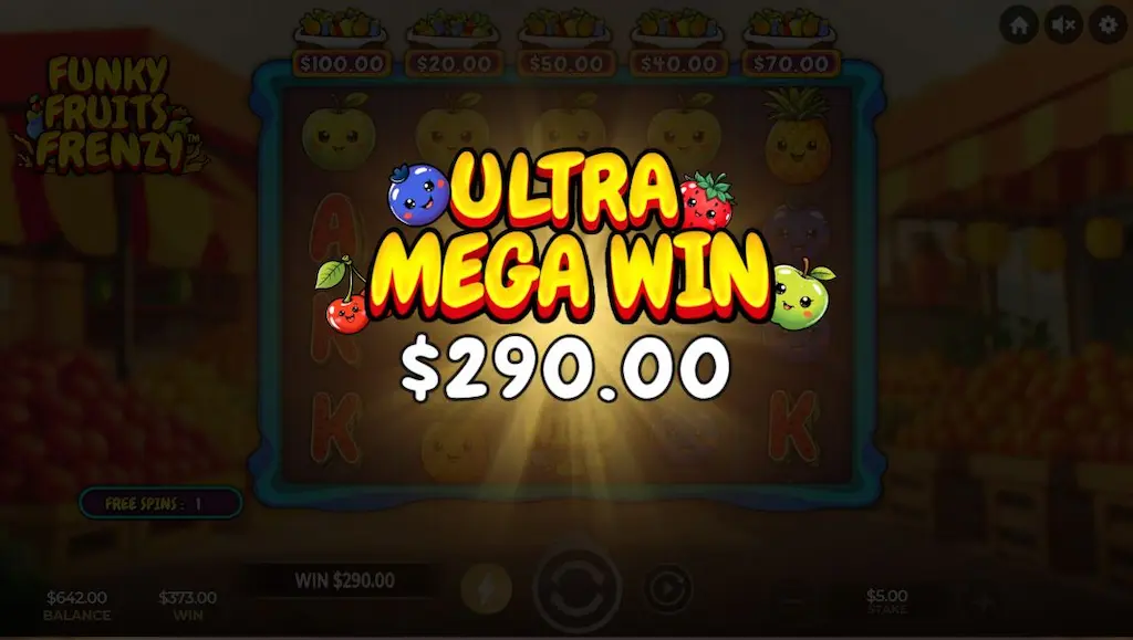 Funky Fruits Frenzy gameplay