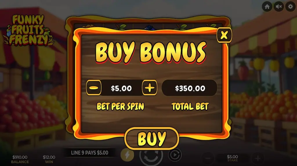 Funky Fruits Frenzy Buy Bonus
