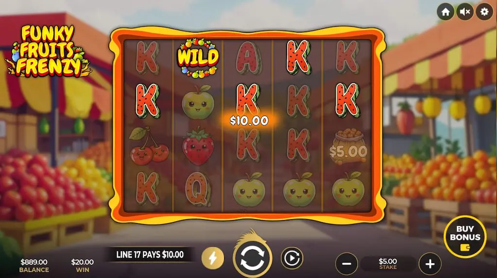 Funky Fruits Frenzy Main Features