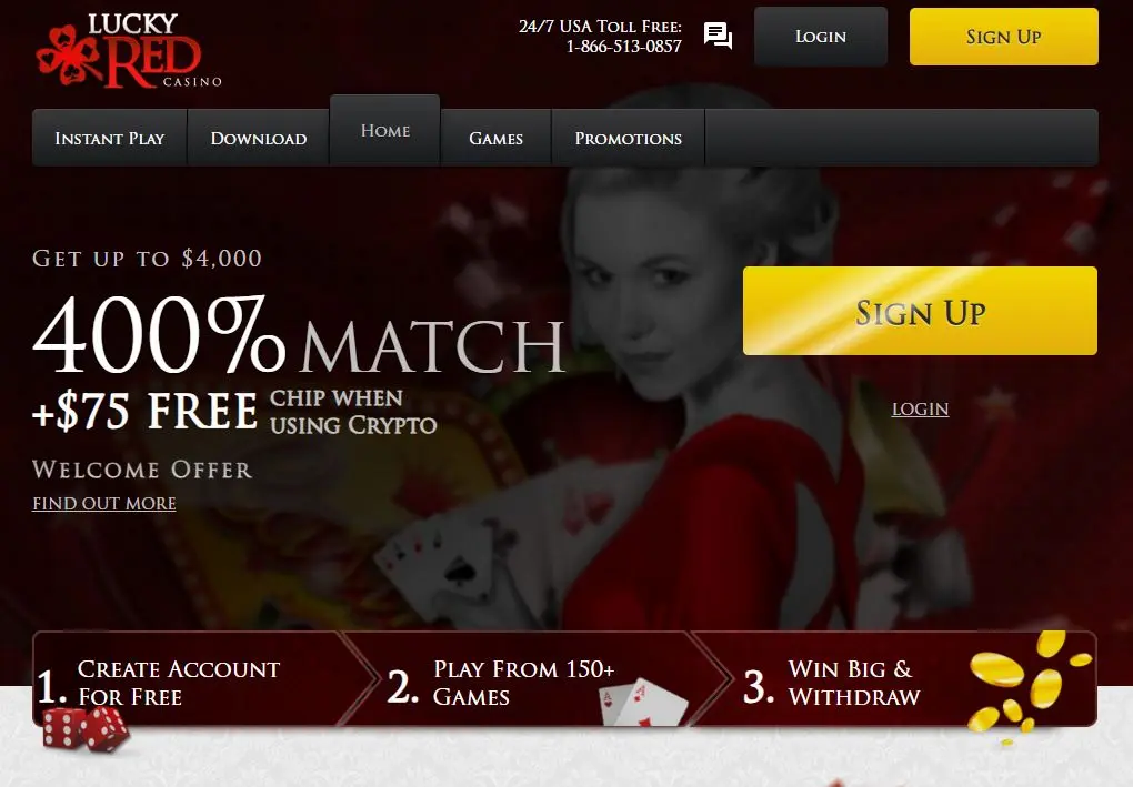 Lucky Red Casino Bonus Apr 2026