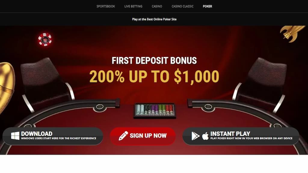 Everygame Poker homepage