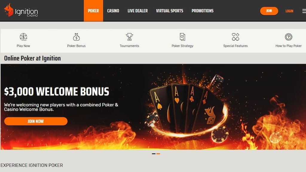 Igniton Poker home page