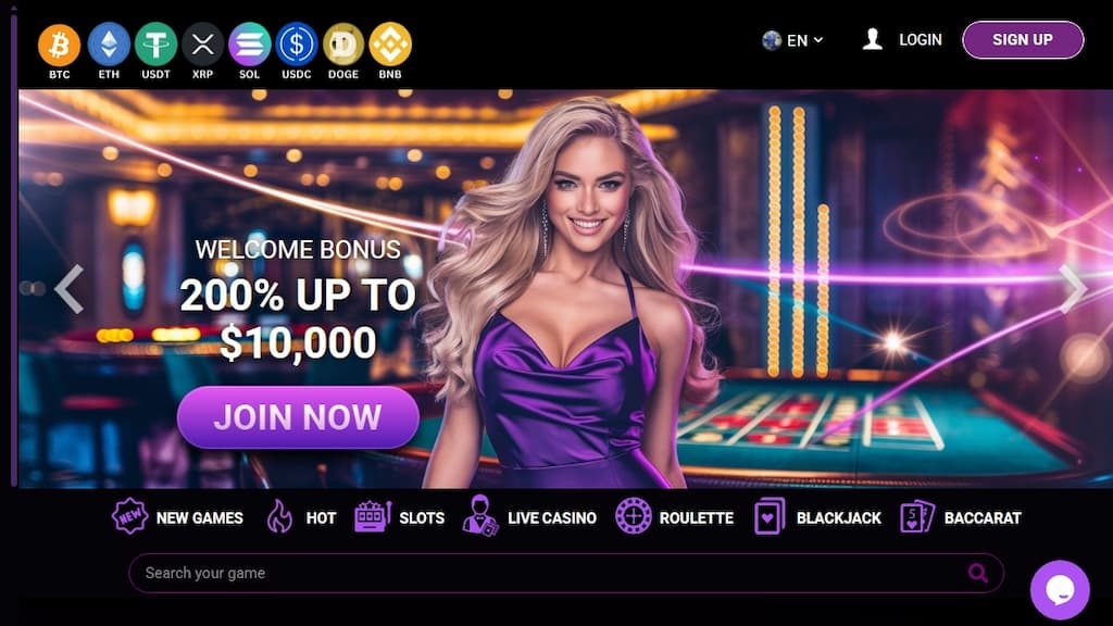 CasinoBit.io home page