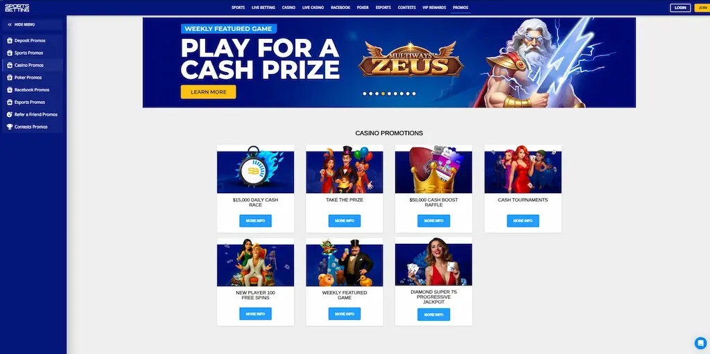 Sportsbetting Casino Promotions Nov 2025