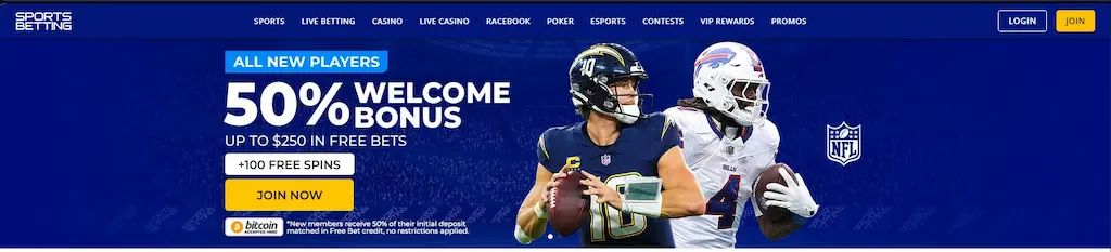 Sportsbetting.ag Sportsbook Welcome Bonus Nov 2025