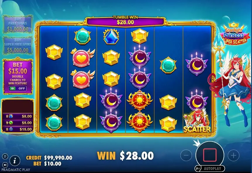 Starlight Princess Super Scatter main features