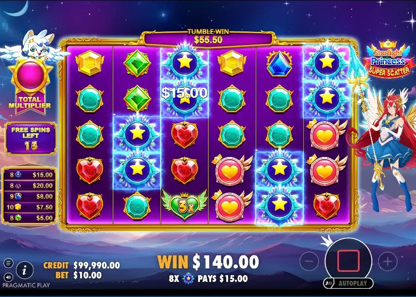 Starlight Princess Super Scatter Free Spins