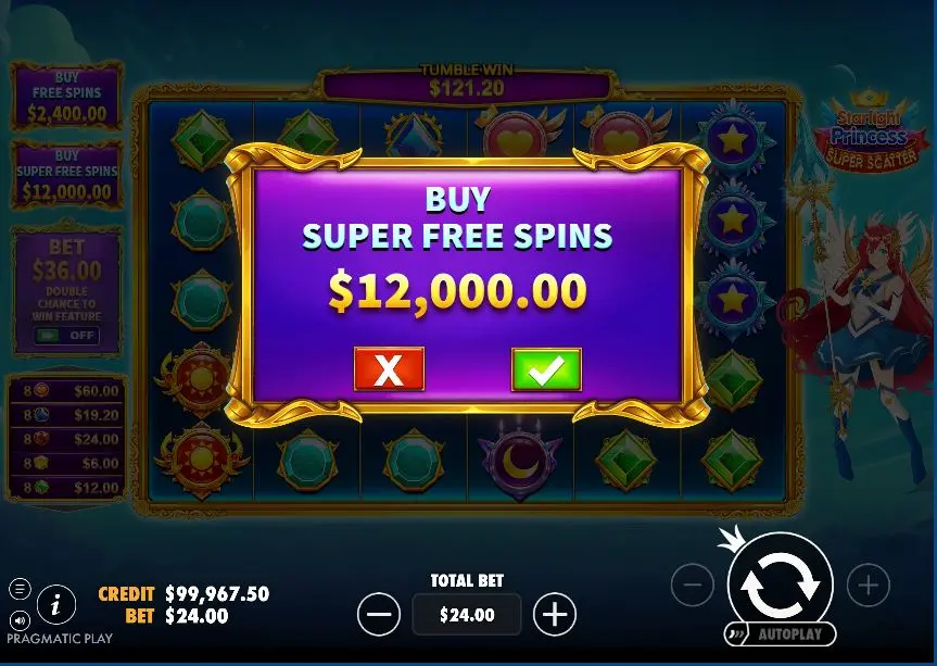 Starlight Princess Super Scatter Bonus Buy