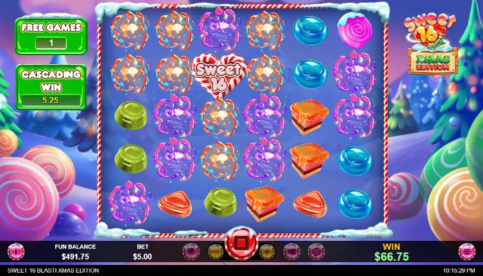 Sweet 16 Blast XMAS Edition gameplay