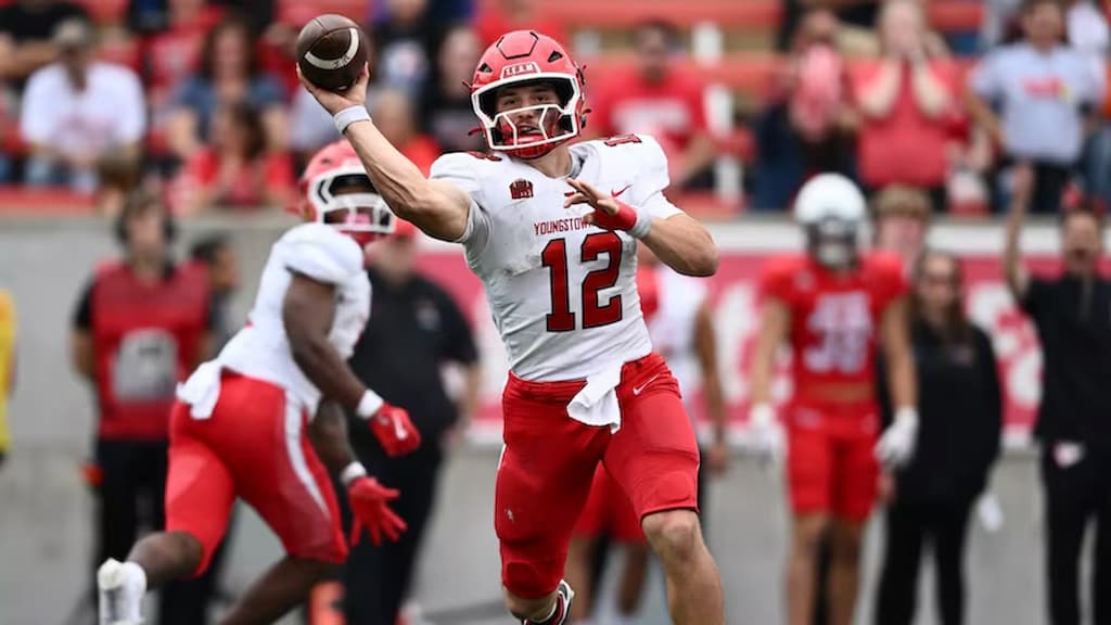 Youngstown State quarterback Beau Brungard - Yale vs. Youngstown State Prediction & Picks (11/29/2025) - 2025 FCS Playoffs First Round