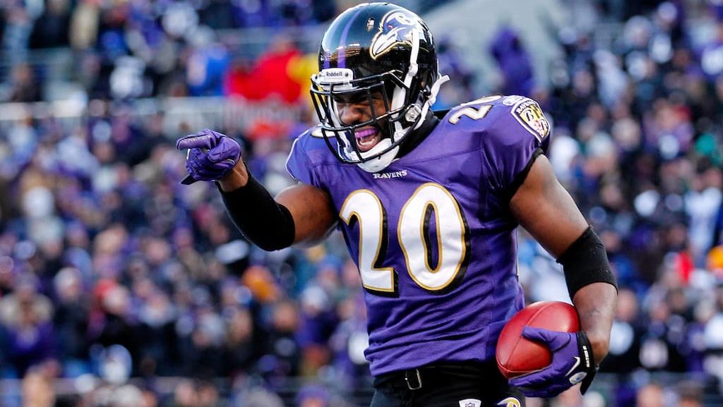 Legendary NFL safety Ed Reed, who starred for the Baltimore Ravens for many years