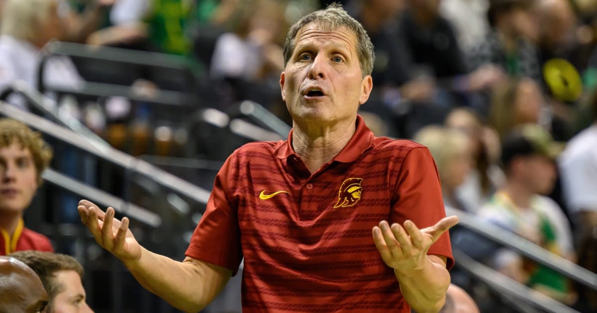 Eric Musselman is in his second year as the head coach of the Trojans - NCAA Basketball Picks