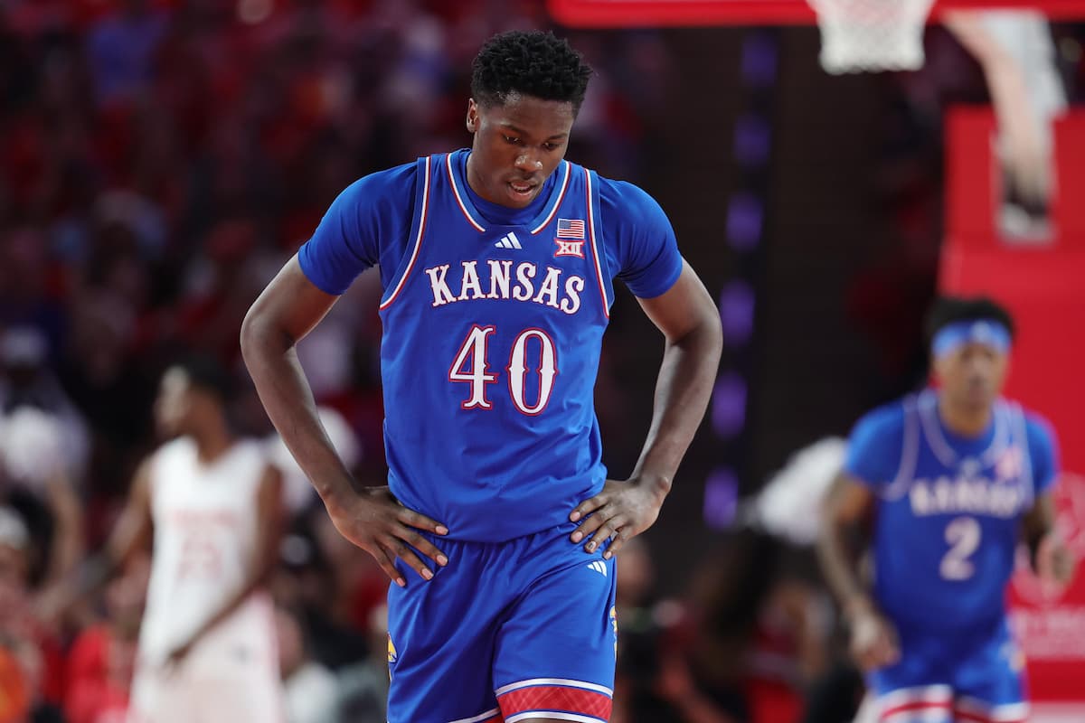 Flory Bidunga has to lead a very young Kansas team tonight against Duke - Kansas Duke Picks