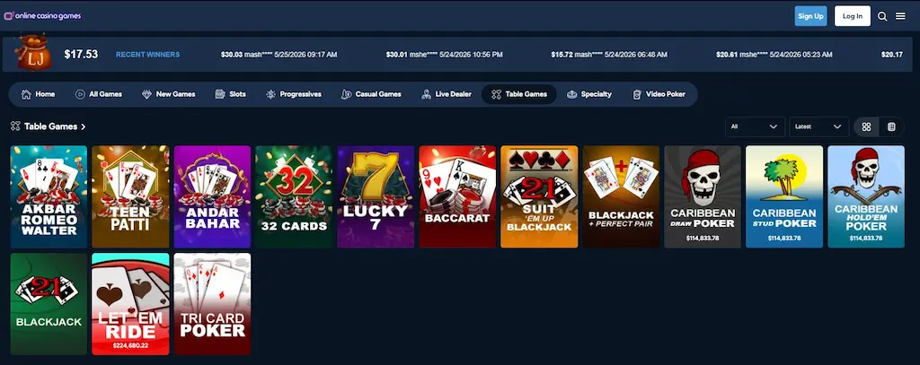 onlinecasinogames baccarat may 2026