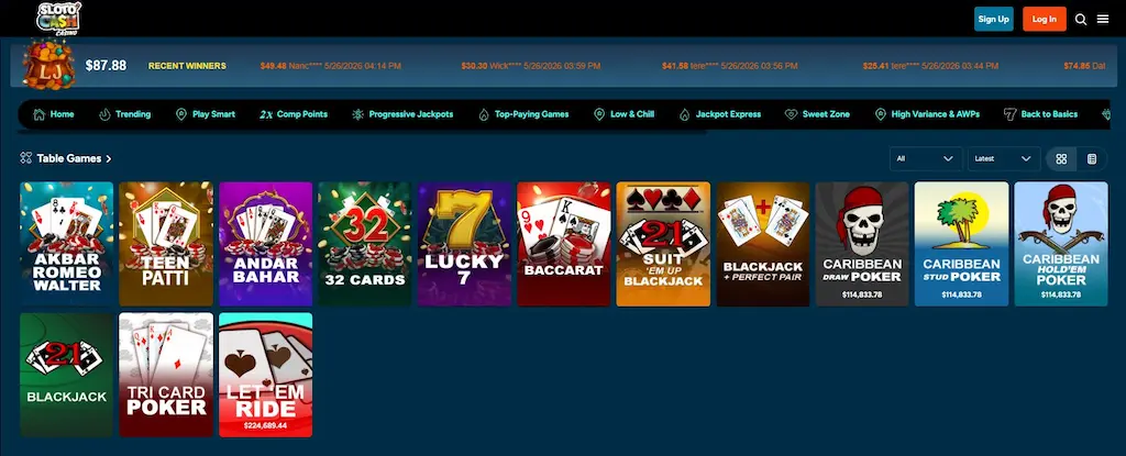 slotocash casino baccarat may 2026