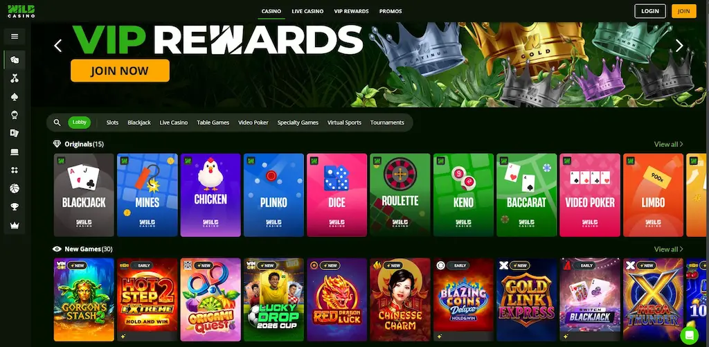 wild casino mobile may 2026