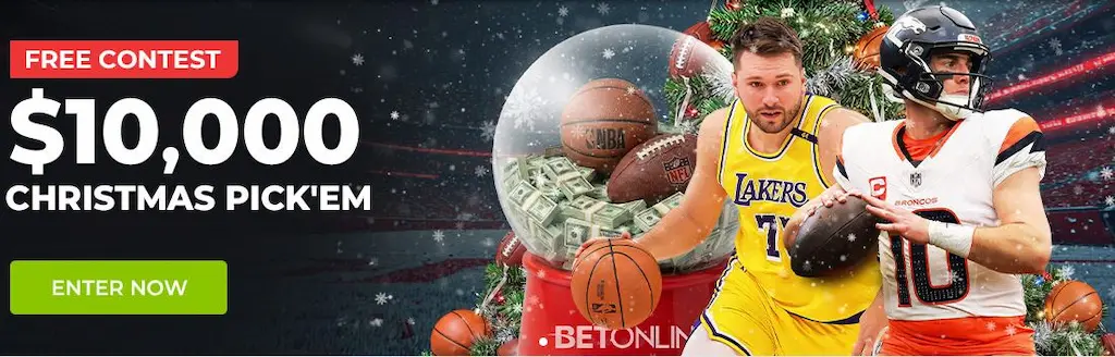 BetOnline Sportsbook $10000 Christmas Pick'Em