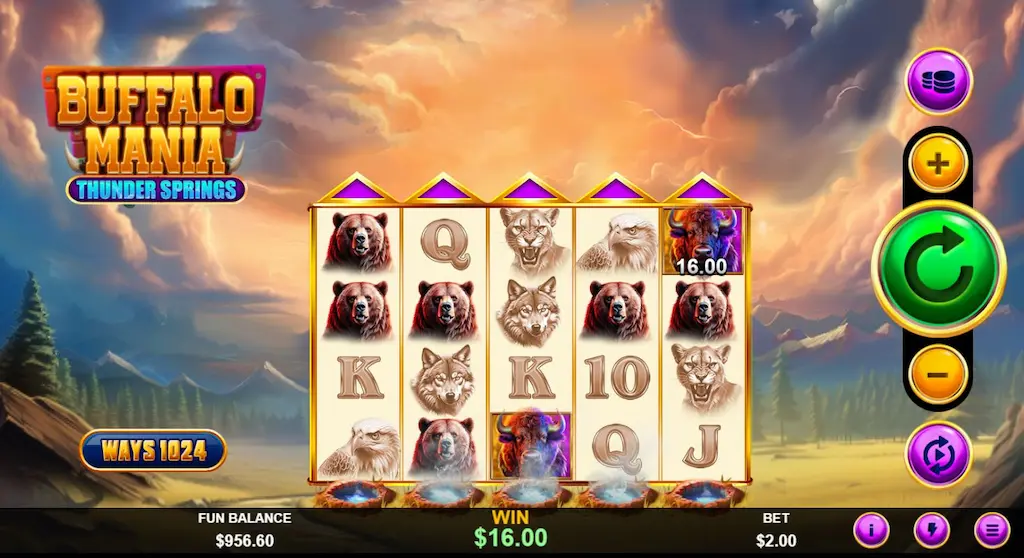 Buffalo Mania Thunder Springs BN News Main Features