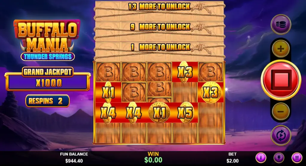 Buffalo Mania Thunder Springs BN News Hold & Spin with Wild Stampede