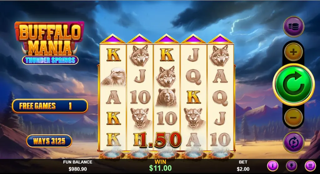 Buffalo Mania Thunder Springs BN News Free Games