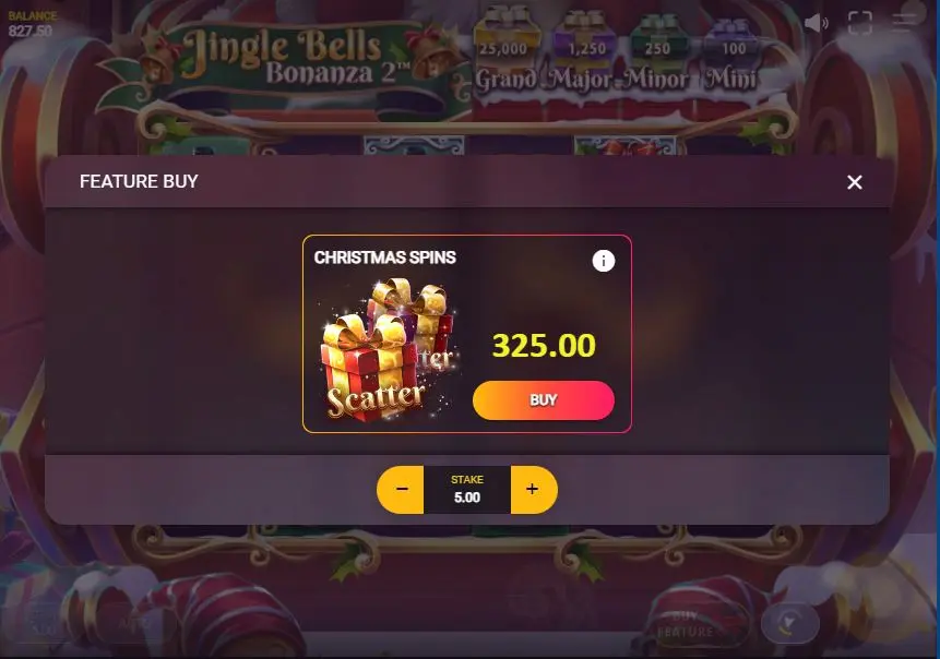 Jingle Bells Bonanza 2 Feature Buy