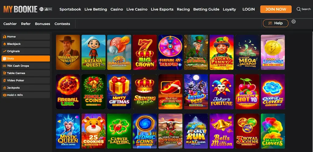 MyBookie Casino Games Dec 2025