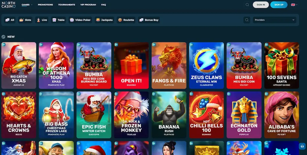 North Casino Games Dec 2025