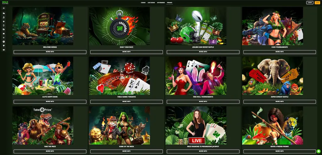 Wild Casino Promotions Dec 2025