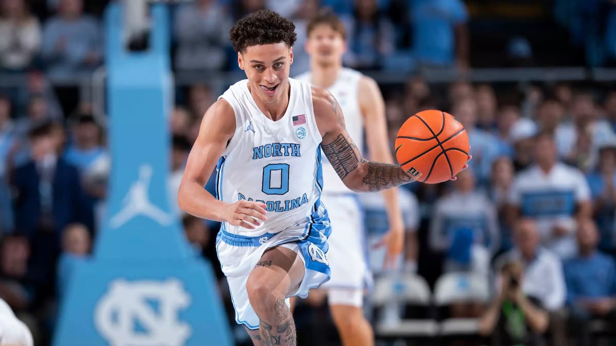Kyan Evans leads the Tar Heels with 4.4 assists per game - North Carolina Kentucky Picks