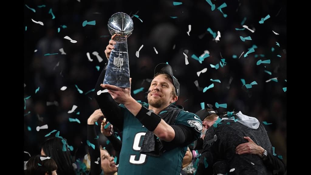 Nick Foles led the Philadelphia Eagles to their first Super Bowl win in a Super Bowl LII upset of the New England Patriots