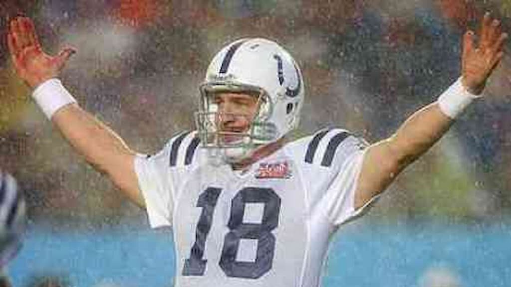 Hall of Fame quarterback Peyton Manning, one of the franchise icons of the Indianapolis Colts