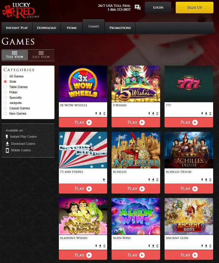 Lucky Red Casino Slots Jan 2026
