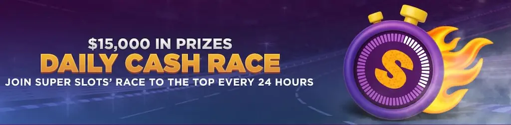 Super Slots Casino Daily Cash Race